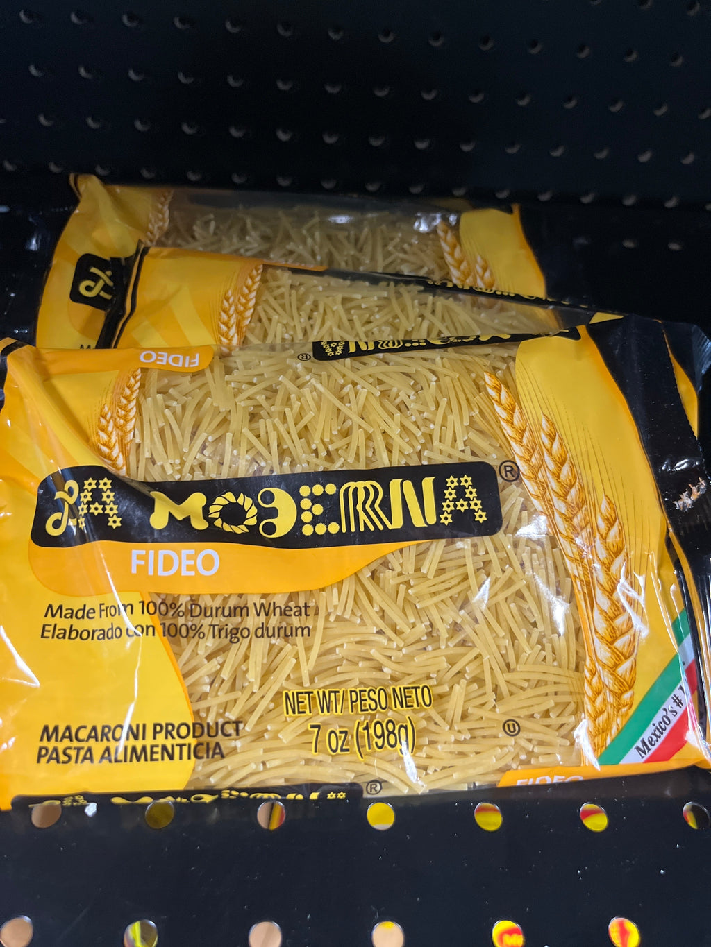 Fideos modernos