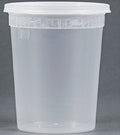 Contenedor 32Oz Combo PLÁSTICO (DELI CONTAINERS INYECCIÓN 32 OZ. COMBO HD) 250 unidades