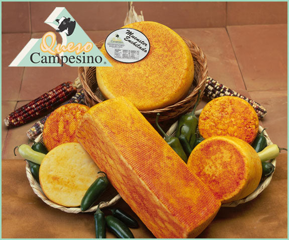 Queso Muenster Enchilado 5 lbs. Barra