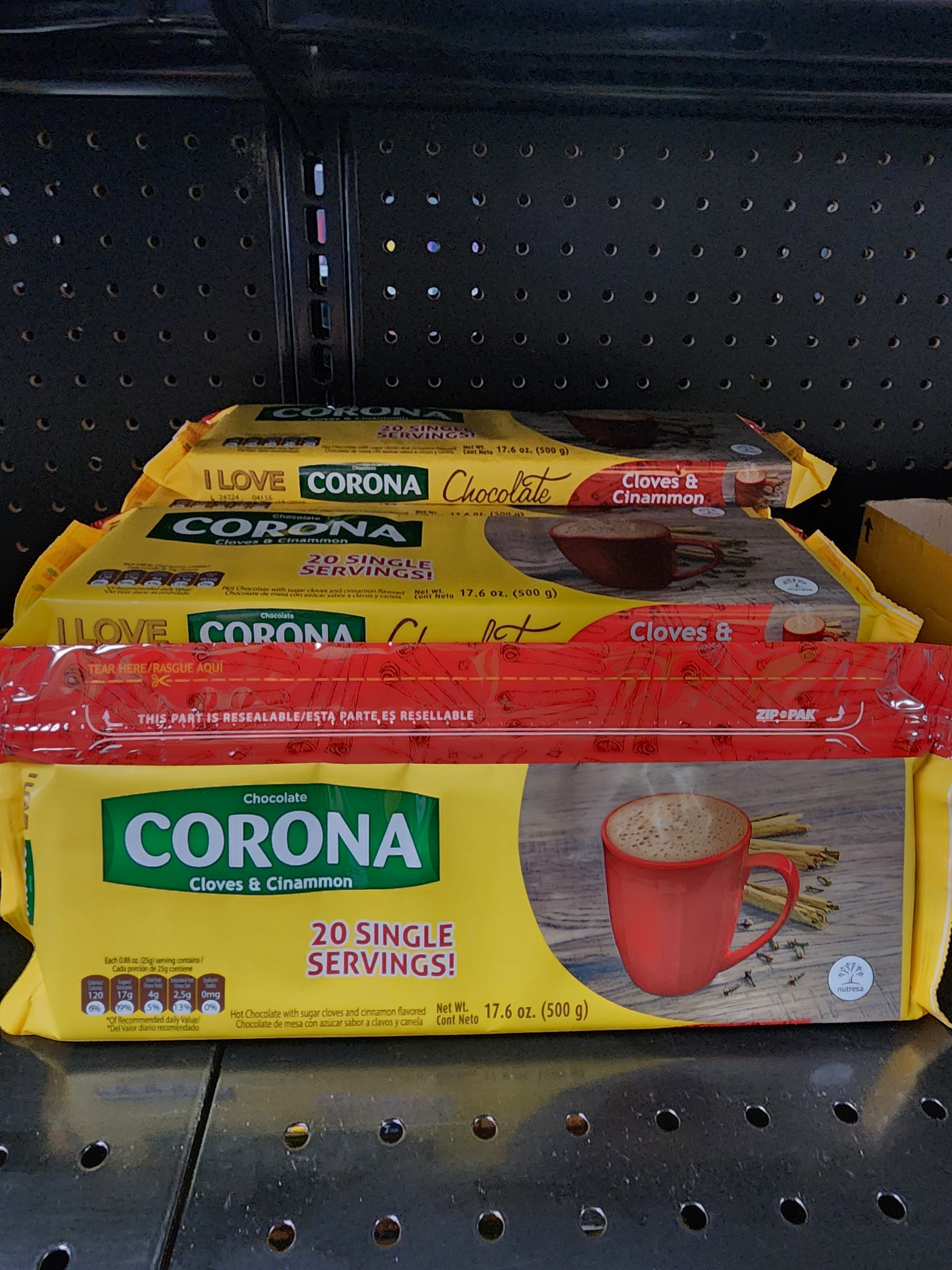 Chocolate Corona 500g clavo y canela